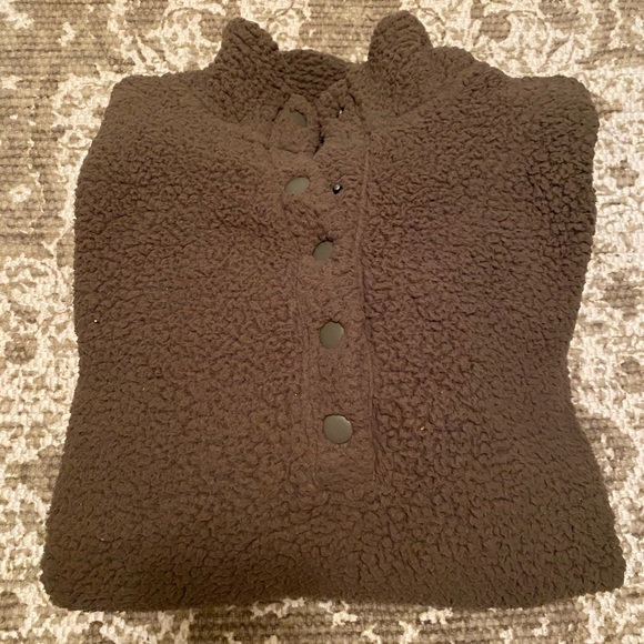 Aerie Cloud Sherpa Oversized Pullover - Picture 3 of 6